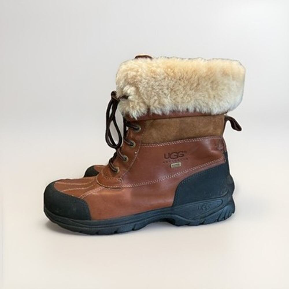 UGG Men's Butte Worchester Brown Leather Waterproof Vibram Boots 5521 Size 11